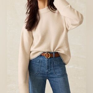 Faherty Snowdrift Cream Sweater